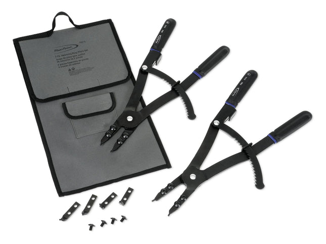PR215Snap-Onمجموعة كماشات الحلقات المرنة 2 قطعة Blue-Point 15 بوصة