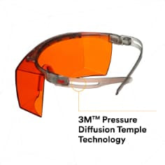 500511312791983Mنظارات الأمان 3M SecureFit 3700 Series SF3706AS-GRY برتقالية