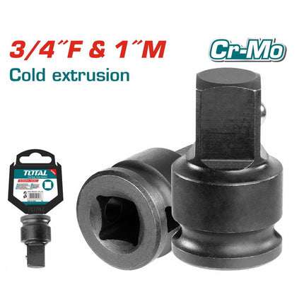 THIA3401Total Toolsمحول مقبس التأثير من TOTAL 3/4" X 1" (THIA3401)
