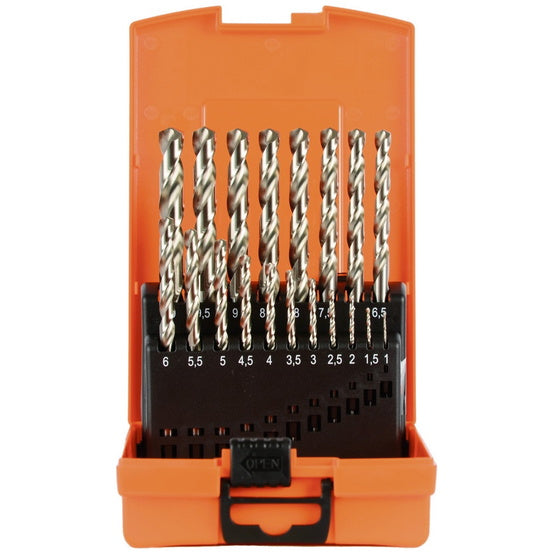  67318 Projahnمجموعة بروجان علبة بلاستيكية DIN 338 HSS-G 19 قطعة، 1-10/0.5 مم - أساسي