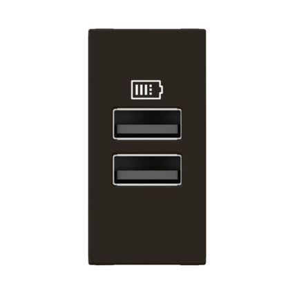 077662LLegrandموزايك مقبس USB منفذين A+A 3A 15W أسود