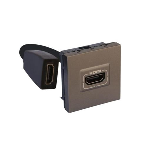 572599Legrandمقبس HDMI مجهز مسبقاً من Legrand Arteor بـ 2 وحدة لون مغنيسيوم