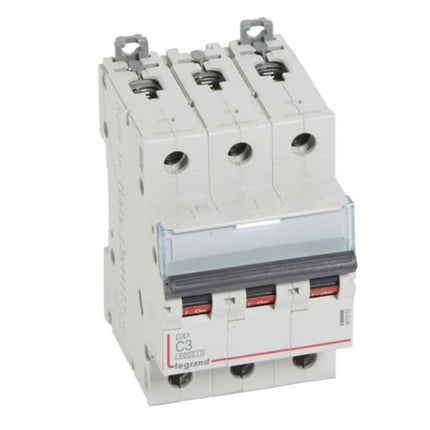 407853Legrandقاطع دائرة Legrand DX3 ثلاثي الأقطاب 3A منحنى C