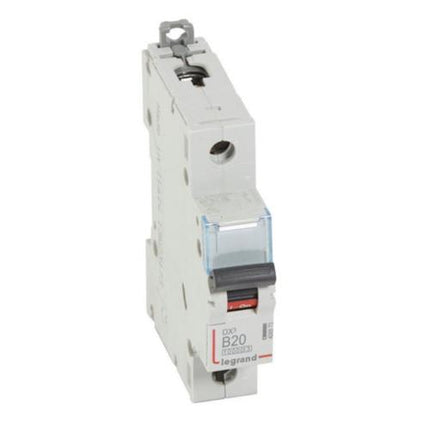408873Legrandقاطع دارة Legrand DX3 أحادي القطب 20A منحنى B 10kA