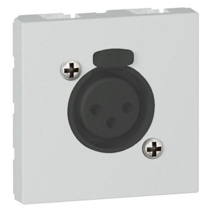 572498Legrandمقبس XLR أنثى Legrand Arteor ثلاثي الأقطاب وحدتين ألومنيوم ناعم