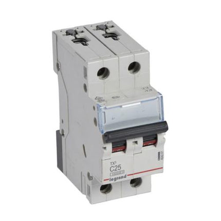 404207Legrandقاطع دارة Legrand TX3 ثنائي القطب 25A منحنى C