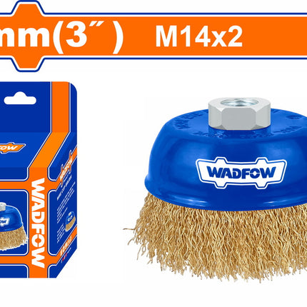 WCE1401Wadfow فرشاة سلكية WADFOW 75 مم M14