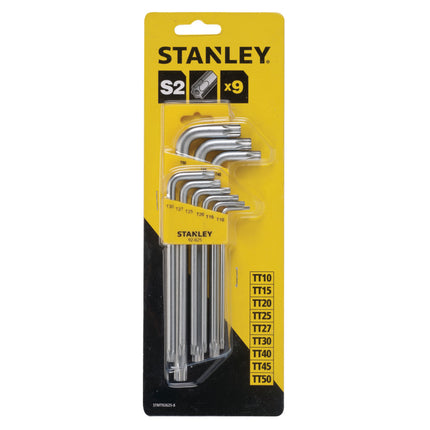 9pc Long Torx Key Set (T10 To T50)