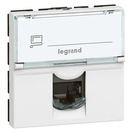 572317Legrandمقبس Arteor RJ45 الفئة 6 STP وحدتان مربع أبيض
