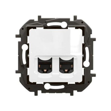 NP4333WHLegrandمقبس نيلويه 2xRJ45 CAT6A STP أبيض مدمج بالحائط