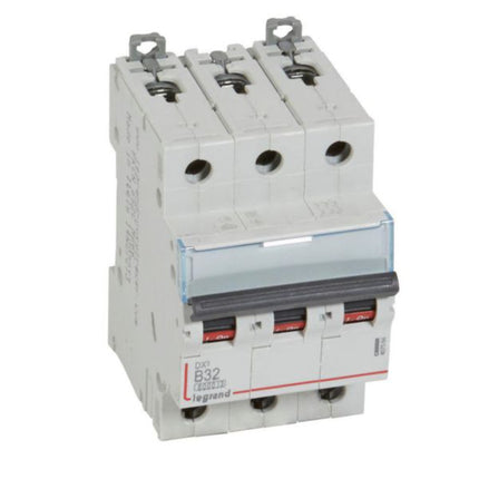 407564Legrandقاطع دارة Legrand DX3 ثلاثي الأقطاب 32A منحنى B بقدرة 6kA
