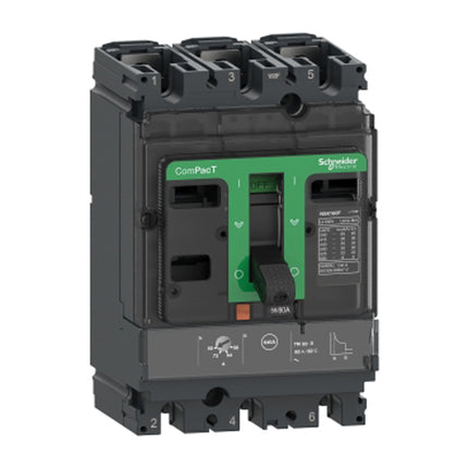 Schneider Electric,c10f3tm100c,Circuit breaker compact NSX100F | 100A - 36kA at 415VAC - 3 poles 3D