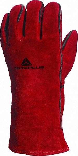 RED HEAT-RESISTANT LEATHER  GLOVE