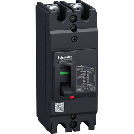 Mccb - ezc100 25ka/400v 2p 80A | Curcuit Breakers | Toolmart