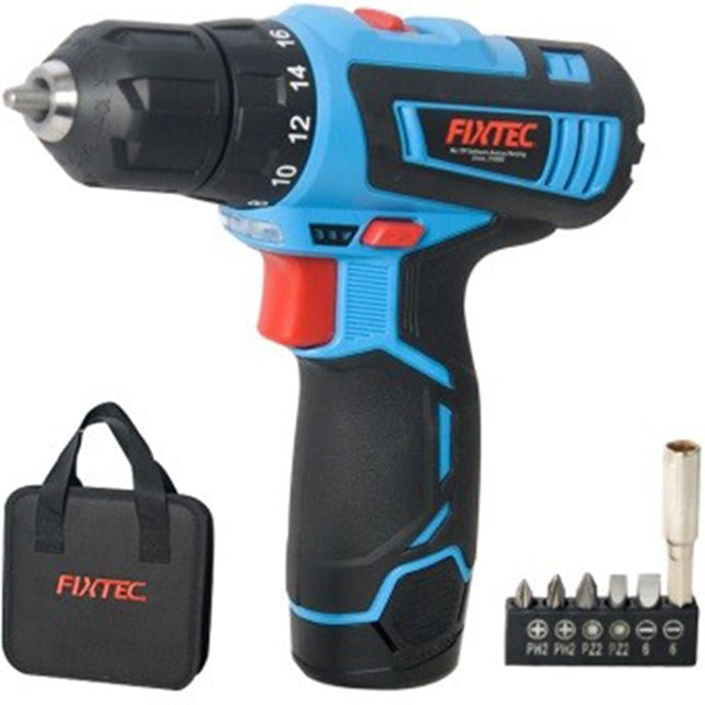 FCD12L03Fixtecمثقب كهربائي لاسلكي FIXTEC FCD12L03