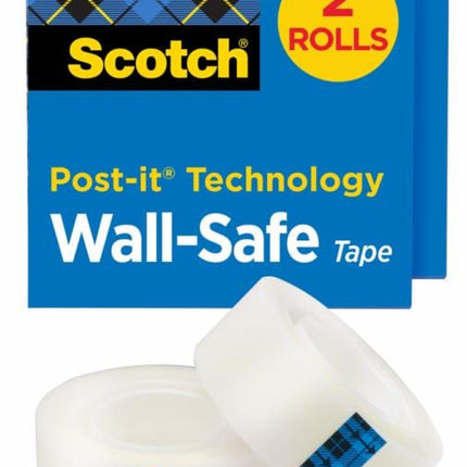 B000218073Mلفات شريط Scotch آمن على الجدران قابلة للتعبئة بتشطيب غير لامع