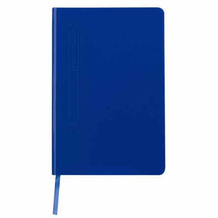 GSGL 303Toolmart GiftsCAMPINA - Giftology A5 Hard Cover Notebook with Metal Pen - Blue