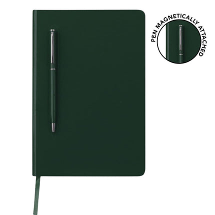 GSGL 304Toolmart GiftsCAMPINA - Giftology A5 Hard Cover Notebook with Metal Pen - Green