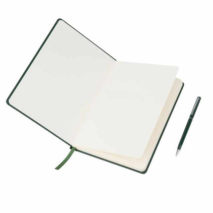 GSGL 304Toolmart GiftsCAMPINA - Giftology A5 Hard Cover Notebook with Metal Pen - Green