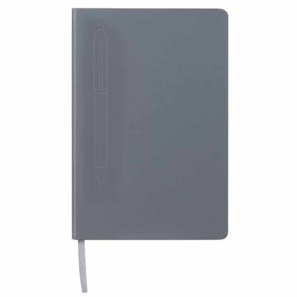 GSGL 302Toolmart GiftsCAMPINA - Giftology A5 Hard Cover Notebook with Metal Pen - Grey