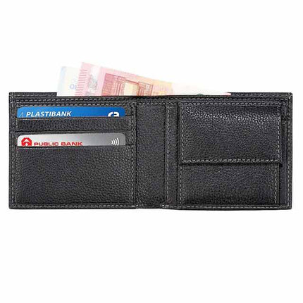 LASN 652 BioToolmart GiftsCANCUN - SANTHOME Men's Wallet In Genuine Leather (Anti - microbial)