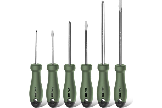 Screwdriver set DELI Home Series Green 6 pcs | HT1006L