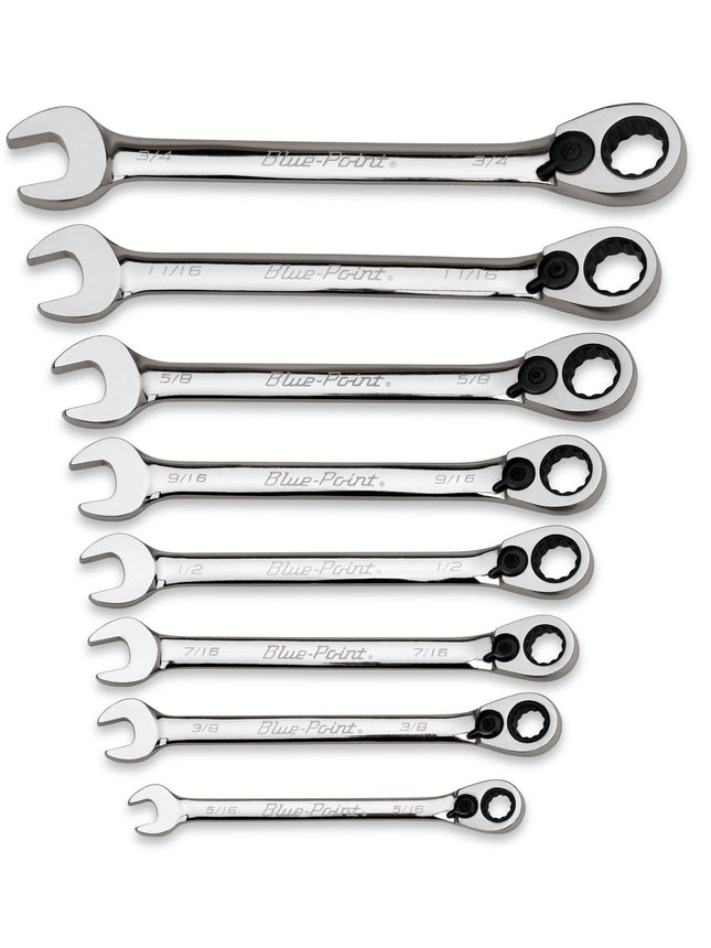 BOER708Snap-Onمجموعة مفاتيح 8 قطع بنظام SAE بزاوية 15°