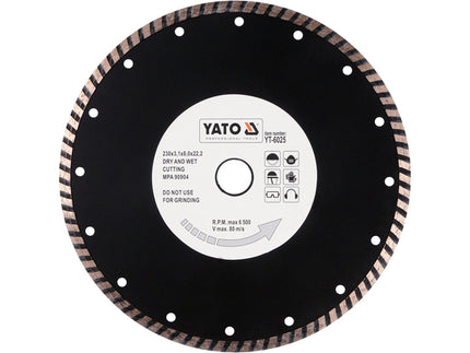 YT-6025Yatoشفرة ماس توربو ياتو 230 ملم قرص قطع طاحونة الزوايا