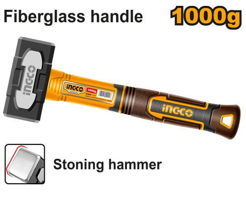 HSTH81000INGCOمطرقة الحجر INGCO HSTH81000 بوزن 1000 جرام مزورة بالقطع