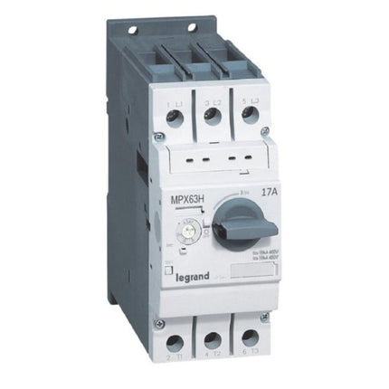 417362Legrandقاطع حماية محرك Legrand MPX3 بتصنيف 11-17A وقدرة قطع 50kA