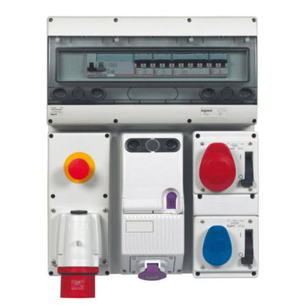 057302Legrandمقبس لجراند P17 Tempra المتشابك مع التبديل IP44 16A 3P+N+E