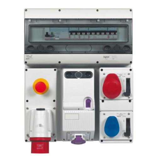 057302Legrandمقبس لجراند P17 Tempra المتشابك مع التبديل IP44 16A 3P+N+E