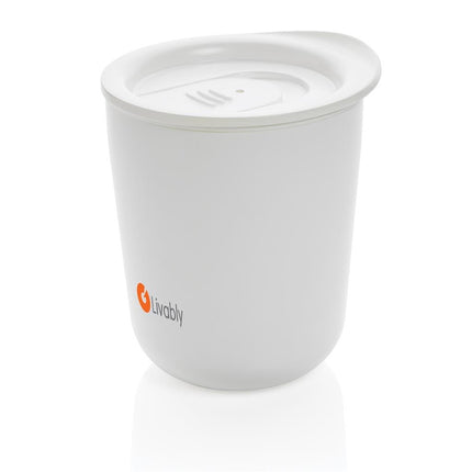 DWXD 732Toolmart GiftsCELLE - Classic Coffee Tumbler - White (anti - microbial)