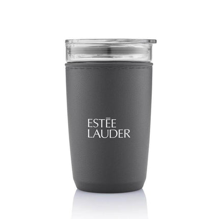 DWHL 3158Toolmart GiftsCERRA - Hans Larsen Premium Glass Tumbler with Recycled Protective Sleeve - Black