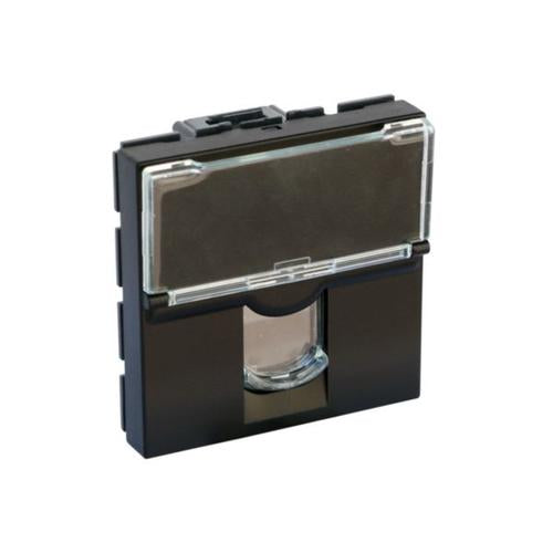 079164LLegrandمقبس موزاييك RJ45 فئة 6 UTP 2 وحدة أسود مات