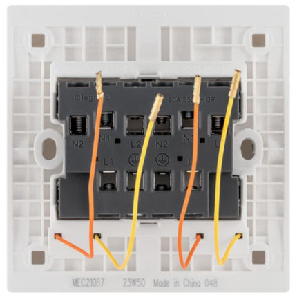 MEC21087BLLegrandمفتاح أوبريا ثنائي الوحدة أحادي الاتجاه 20 أمبير ثنائي القطب أسود مات