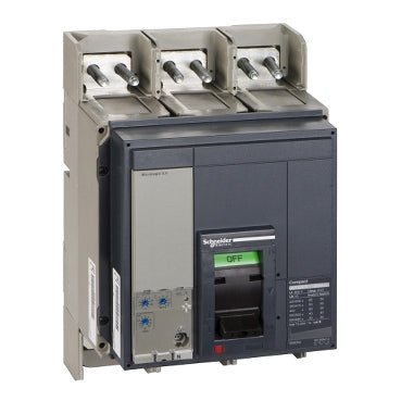 33478Schneider ElectricCircuit breaker | ComPact NS1250N, 50kA/415VAC, Micrologic 2.0 trip unit, 1250A, fixed, 3 poles 3d