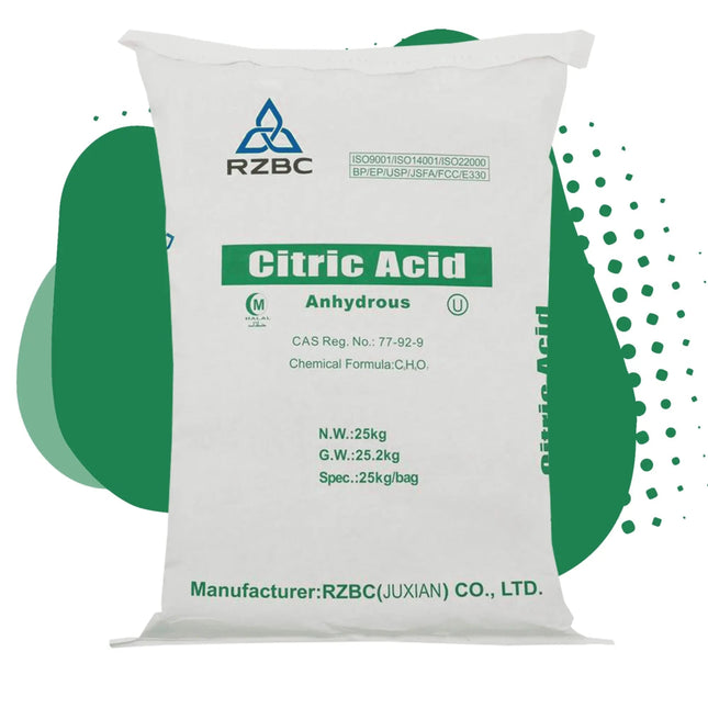Alsubol chemicalsCitric Acid Anhydrous 25KG | SOLVERBio