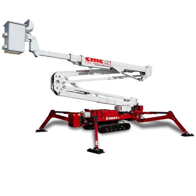 رافعة عنكبوتية هيدروليكية معزولة CMC i27 – ارتفاع عمل 26.6 متر، امتداد أفقي 13.3 متر

