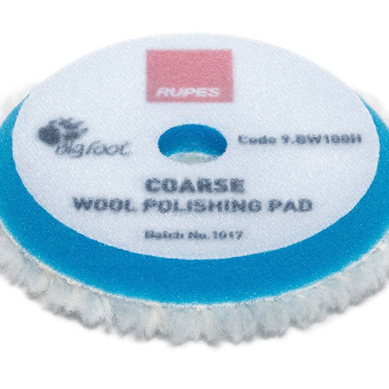 BW 100 HRupesCoarse Blue Wool Polishing Pads - 80 - 90 mm