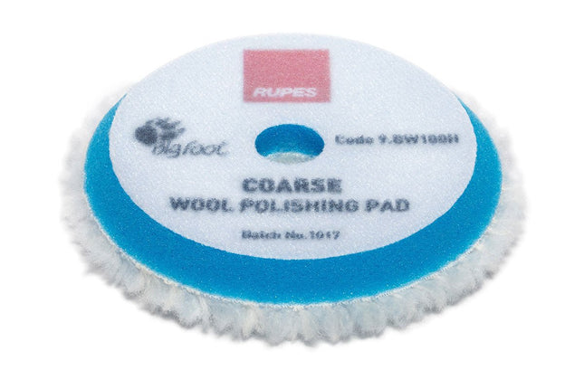 BW 100 HRupesCoarse Blue Wool Polishing Pads - 80 - 90 mm