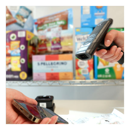 CR2100 Handheld Wireless Barcode Reader kit  Inductive charging USB cable Battery