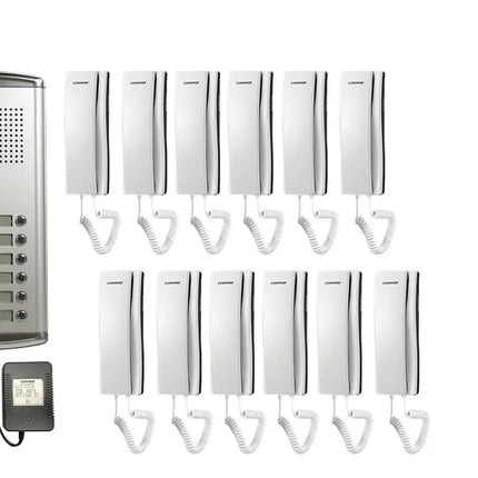 12 - Apartment Building Audio Intercom SetCommaxCommax 12 - Apartment Building Audio Intercom Set | Secure Door Phone System