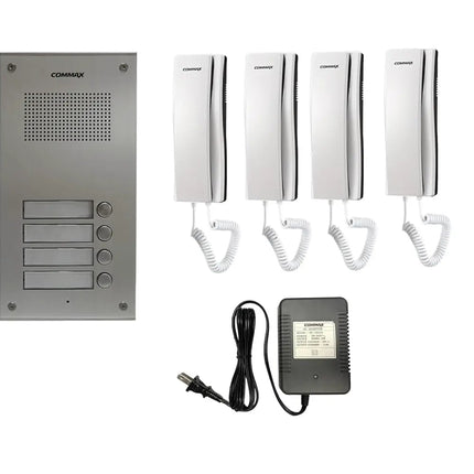 4 - Apartment Building Audio Intercom SetCommaxCommax 4 - Apartment Building Audio Intercom Set | Reliable Door Phone System