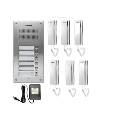 6 - Apartment Building Audio Intercom SetCommaxCommax 6 - Apartment Building Audio Intercom Set | Reliable Door Phone System