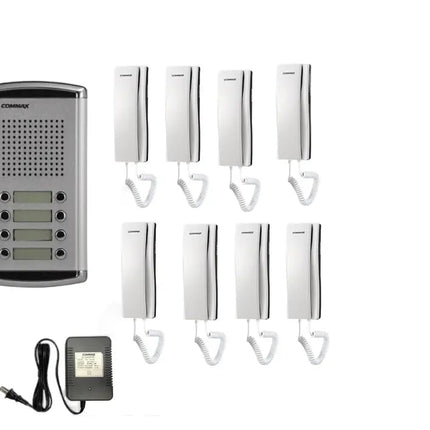 8 - Apartment Building Audio Intercom SetCommaxCommax 8 - Apartment Building Audio Intercom Set | Secure Door Phone System