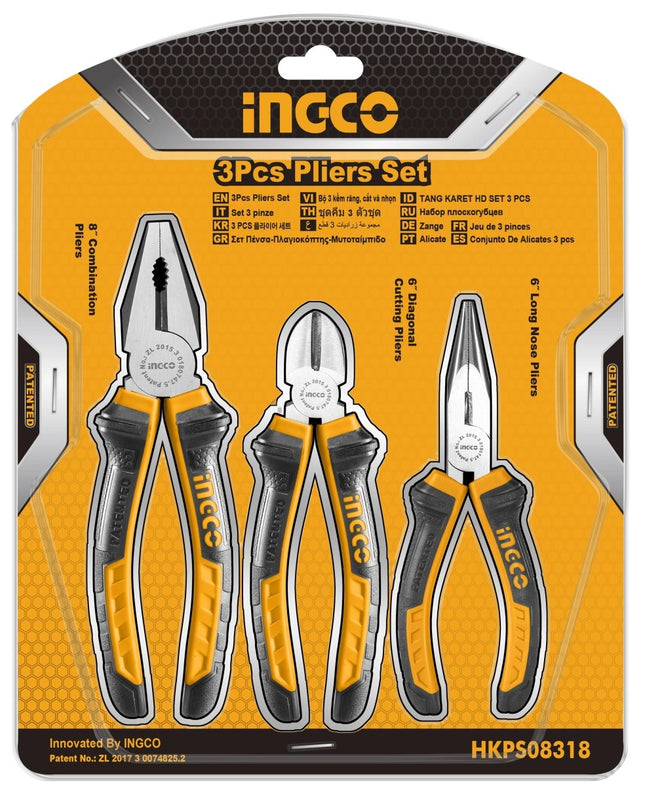 HKPS08318INGCOCompound Pliers Set 3PCS