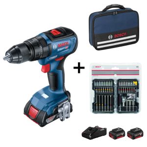 06019H51L4Bosch ToolsCordless Drill Driver | GSB18V - 50+43pcs