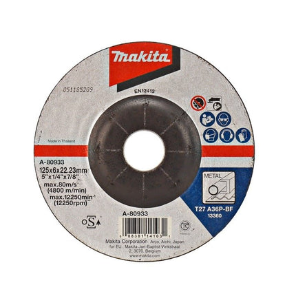 A - 80933MAKITACutting Disk 125 mm | A - 80933