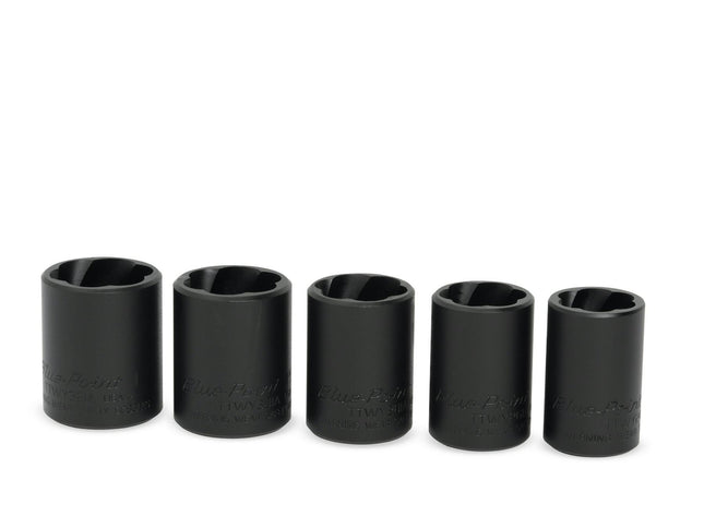 305TTWYASnap-Onمجموعة 5 قطع 1/2" قيادة SAE شالو تويست إمباكت سوكت